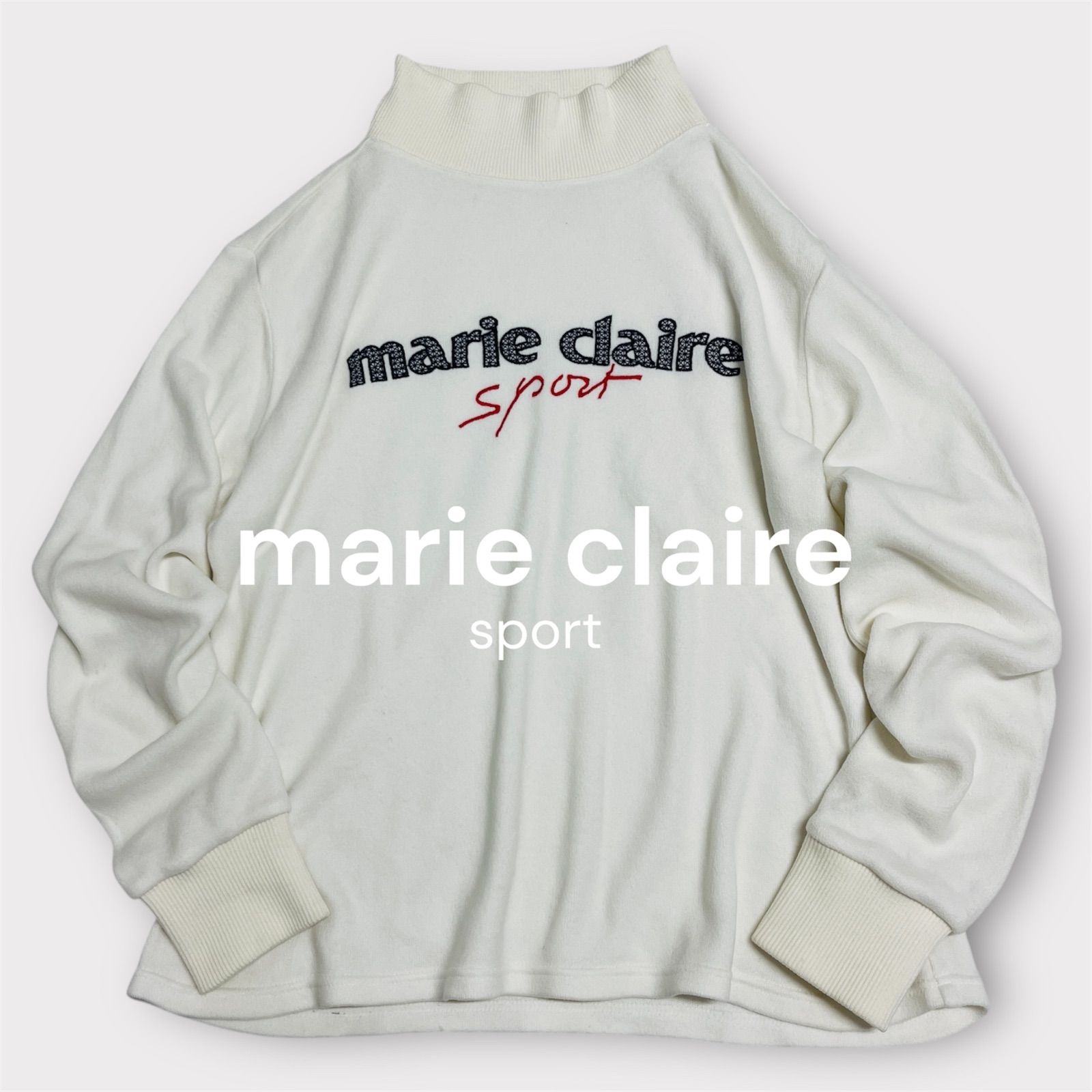 marie claire sport マリクレールスポーツ モックネック スウェット