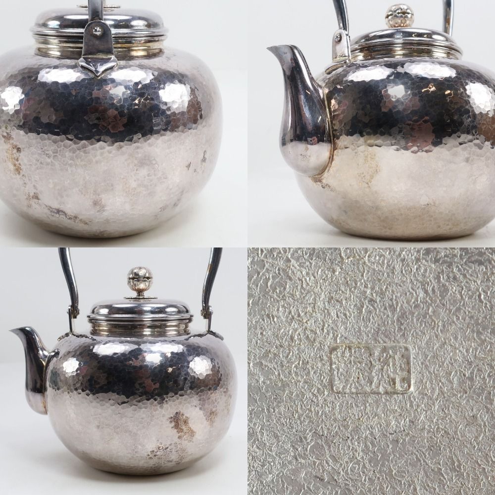 純銀製 湯沸 純銀刻印 銀瓶 純銀 _ 骨董品 - メルカリ