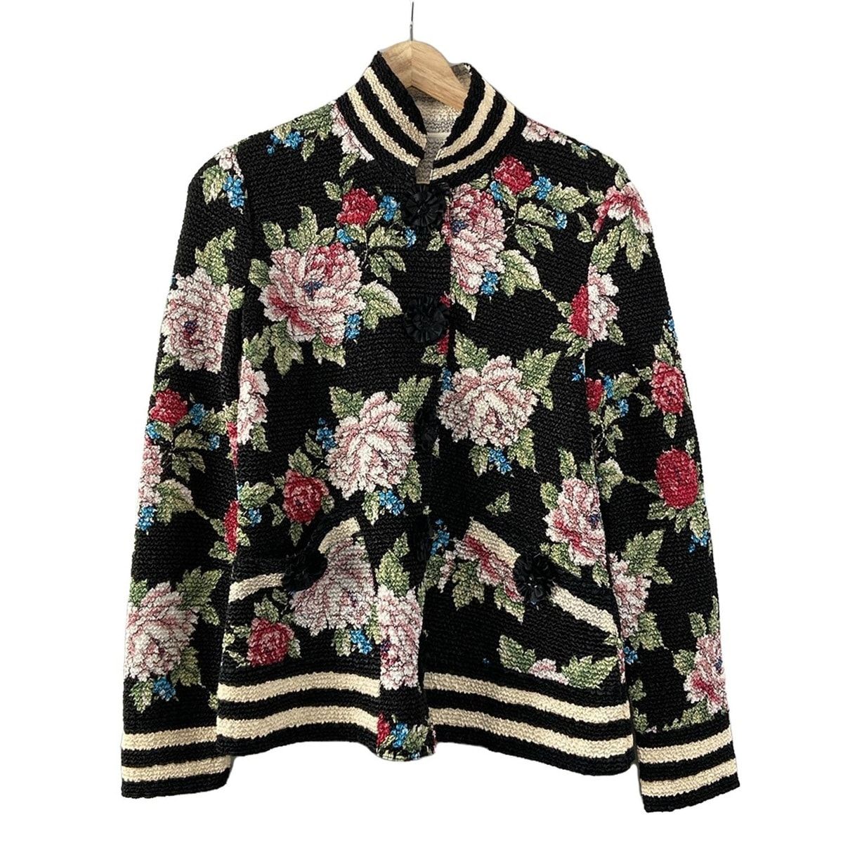 NOKO OHNO ノコオーノ　カットワーク刺繍ウールコート　40size NOKO OHNO ノコオーノ カットワーク刺繍ウールコート 40size NOKO OHNO