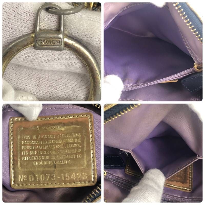 コーチ POPPY パッチワーク デニム ショルダーバッグ - メルカリ