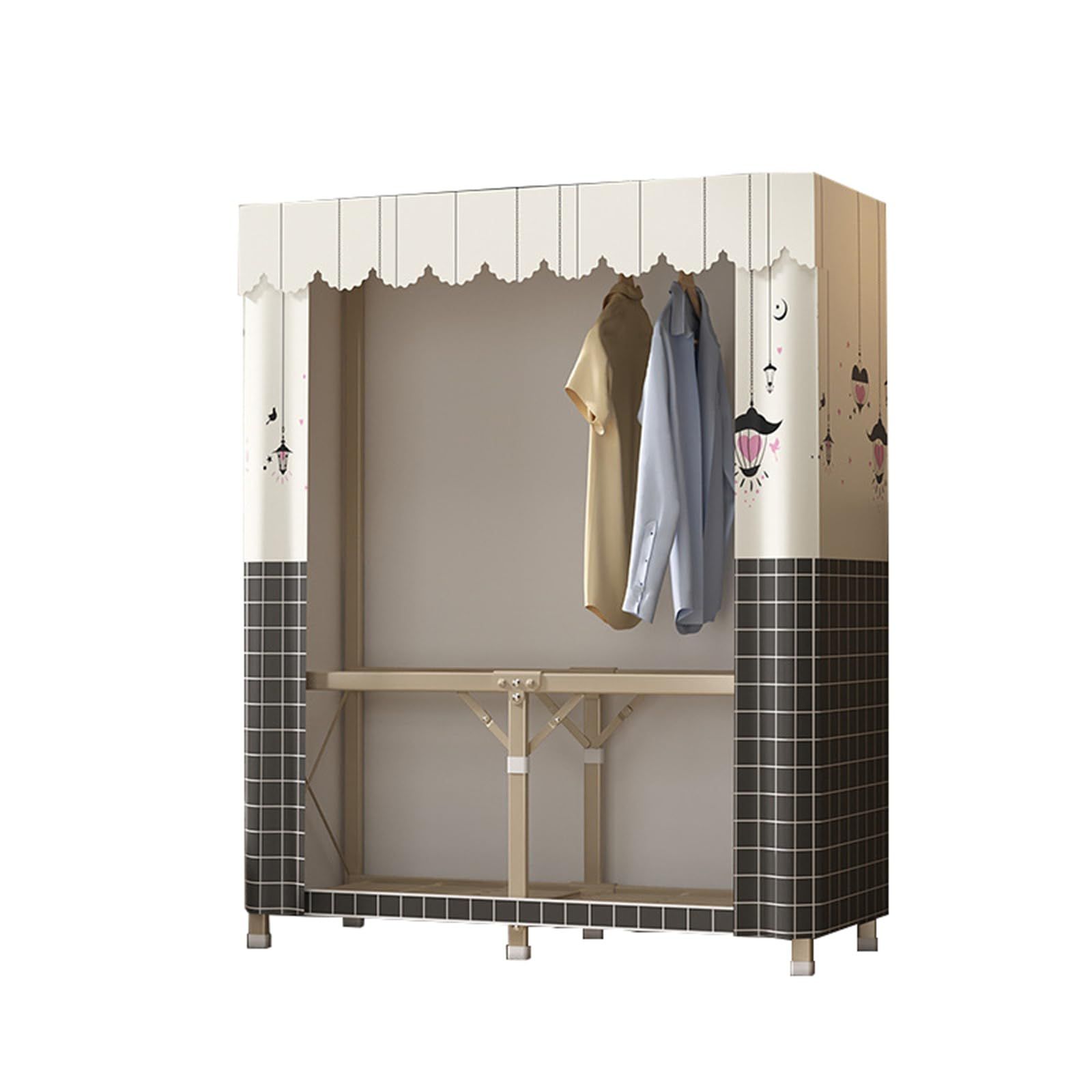 新品 QD-WST ワードローブ カバー付き クローゼット 大容量 折りたたみ