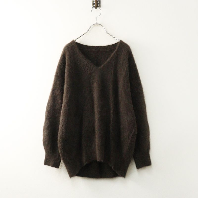 美品 2025AW ラウンジドレス LOUNGEDRESS FURカシミヤVニット プル