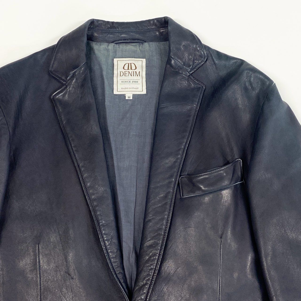70a15 DENIM TOMORROWLAND デニム トゥモローランド 別注 ラムレザー 
