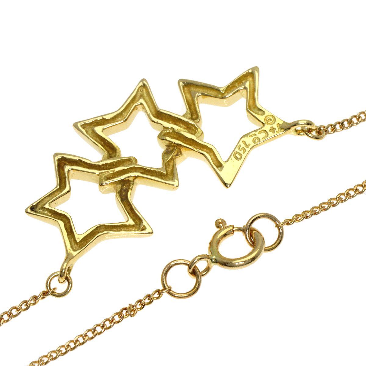 TIFFANY&Co. ティファニー トリプルスター ネックレス K18YG