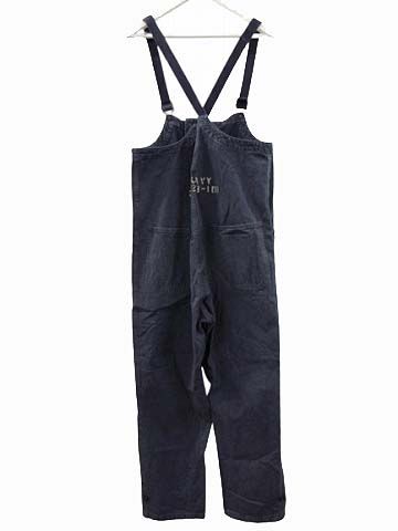 アワサカナコリンボ COLIMBO ビブ オーバーオール M ステンシル コリンボ COLIMBO ビブ オーバーオール 先染めヘリンボーン M