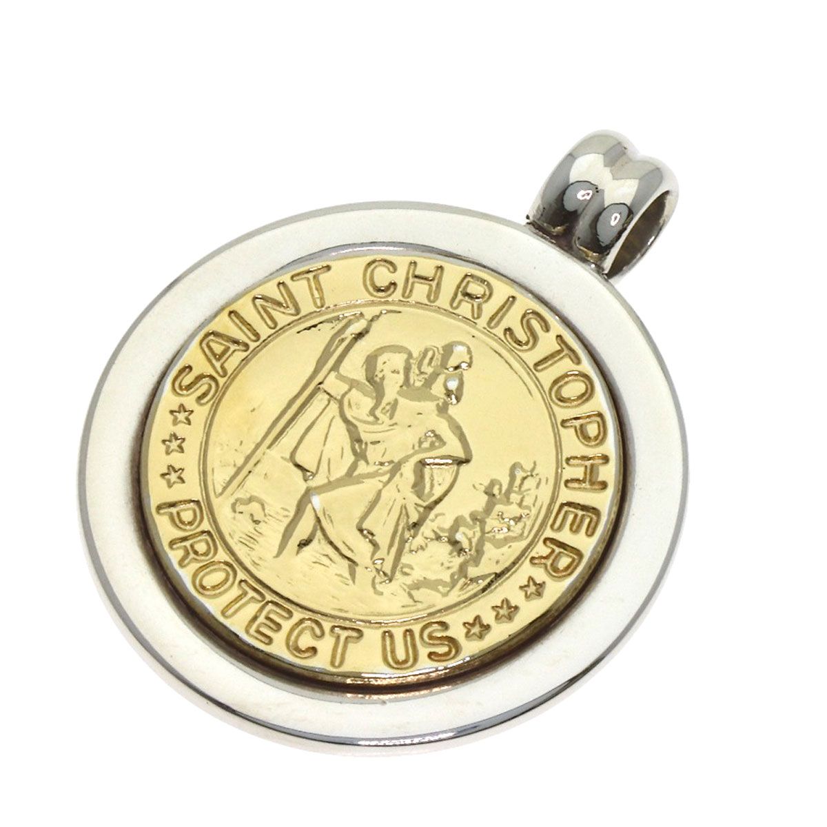 TIFFANY&Co. ティファニー セントクリストファー コイン ペンダント