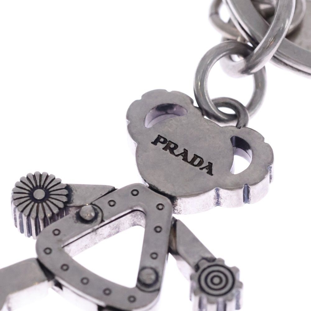 PRADA (プラダ) クマモチーフ バッグチャーム キーホルダー キーリング