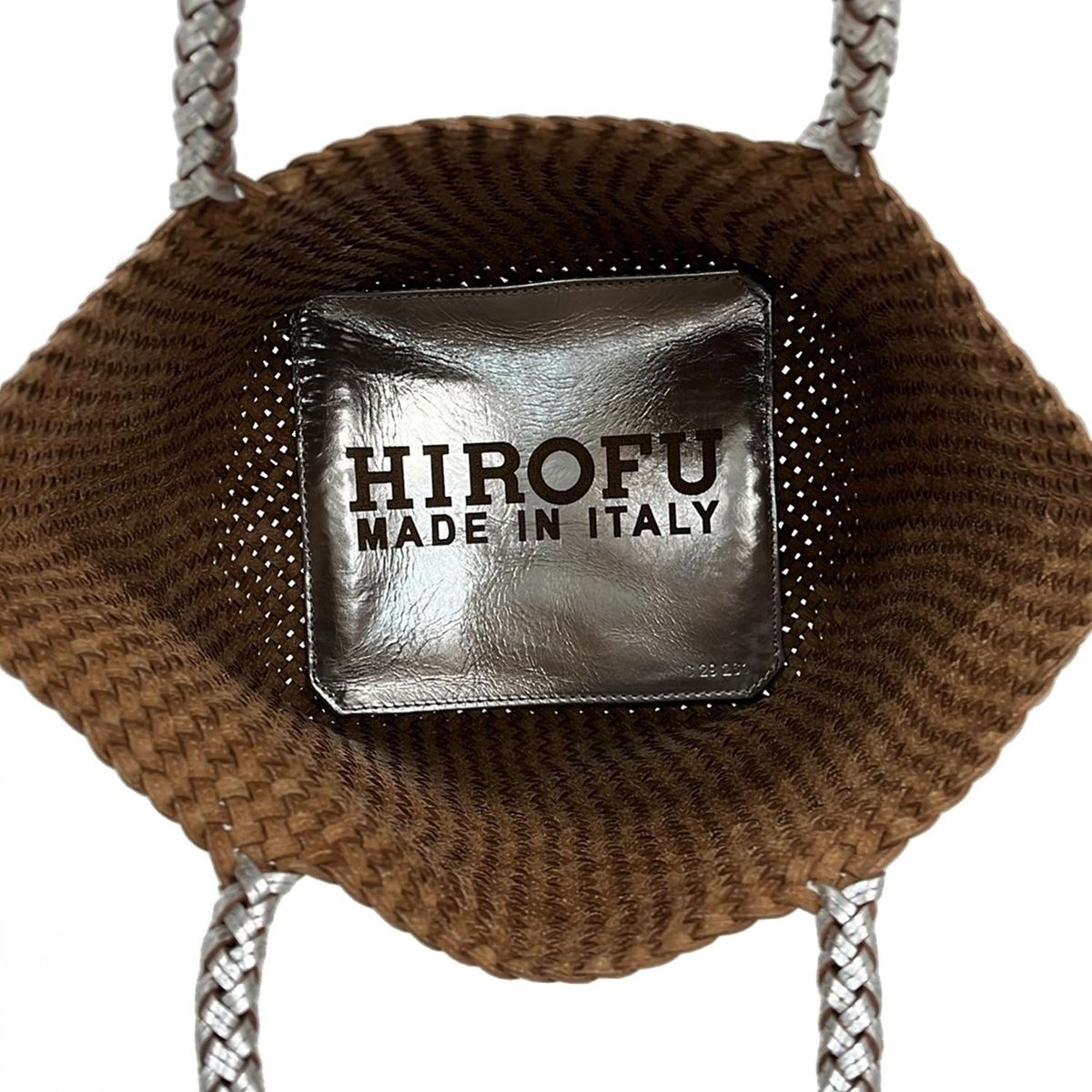HIROFU(ヒロフ) ハンドバッグ美品 ブレッツァ バッファロー シルバー  
