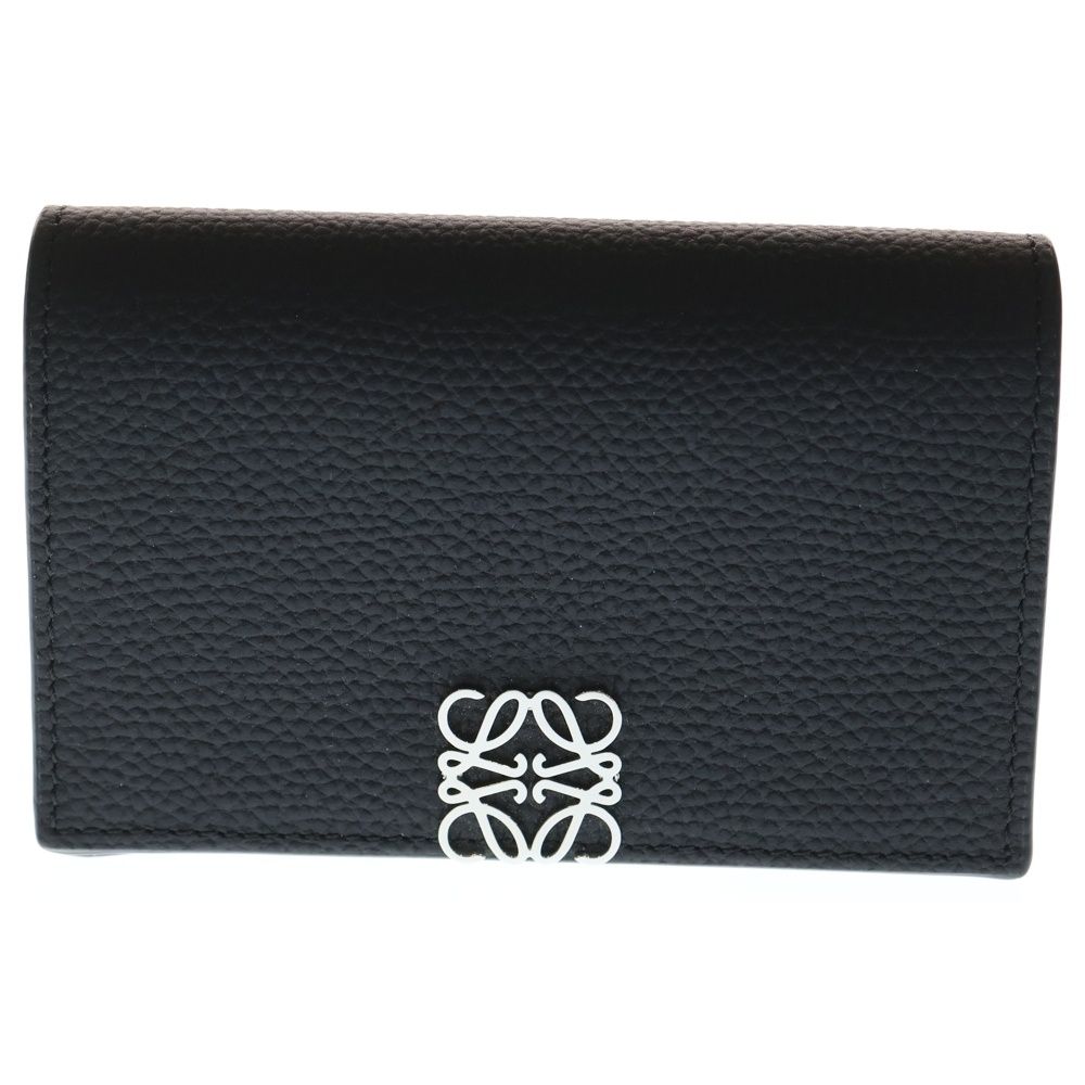 LOEWE (ロエベ) アナグラム カードケース 名刺入れ ブラック レザー