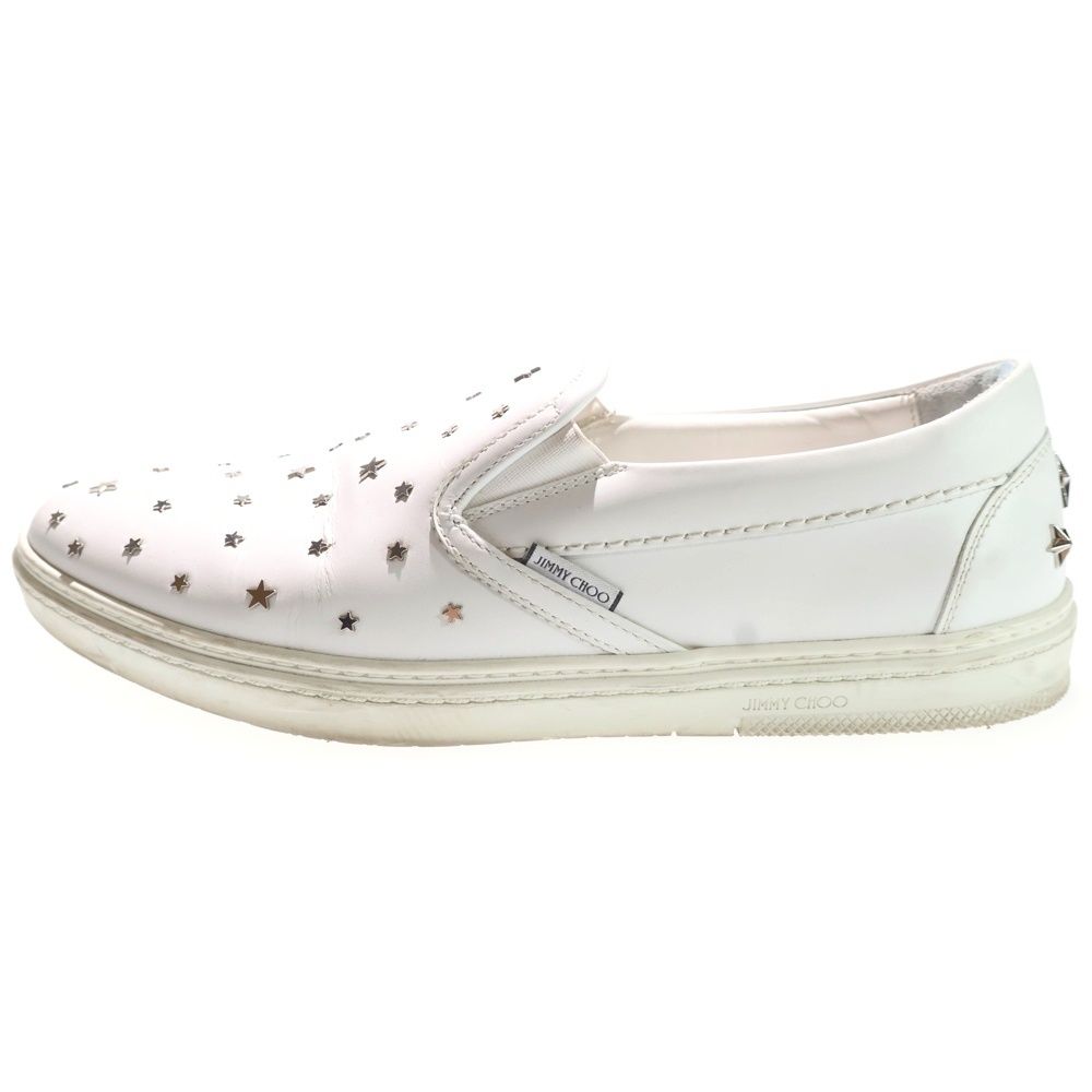 ⭐️JIMMY CHOO⭐️ジミーチュウ ピムリコ S スターエンボス ホワイト スターエンボス Chalk グレイニーレザー・スモール トートバッグ