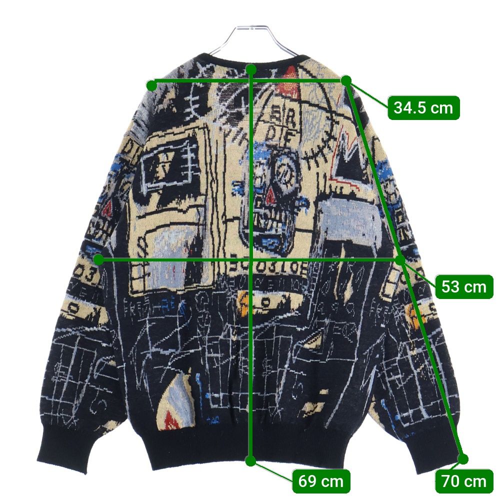 WACKO MARIA ワコマリア　BASQUIAT バスキア　　カーディガン WACKO MARIA（ワコマリア）JEAN-MICHEL BASQUIAT / MOHAIR KNIT