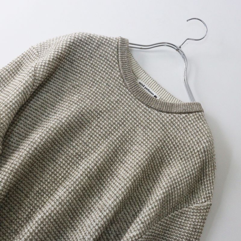 ミナペルホネン mina perhonen strudel ニット 38｜ベージュ クルー