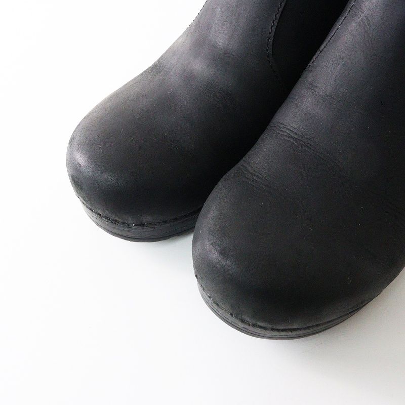 美品 ダンスコ Maria マリア レザーショートブーツ 38 美品 ダンスコ dansko maira レザーショートブーツ 38｜ブラック