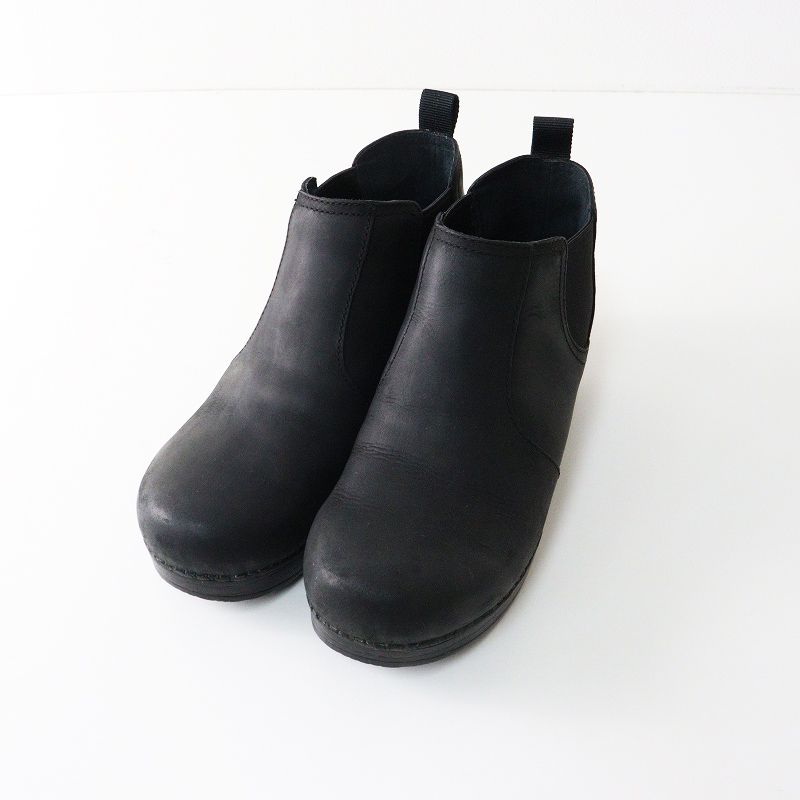 美品 ダンスコ Maria マリア レザーショートブーツ 38 美品 ダンスコ dansko maira レザーショートブーツ 38｜ブラック