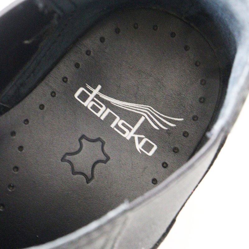 美品 ダンスコ dansko maira レザーショートブーツ 38｜ブラック