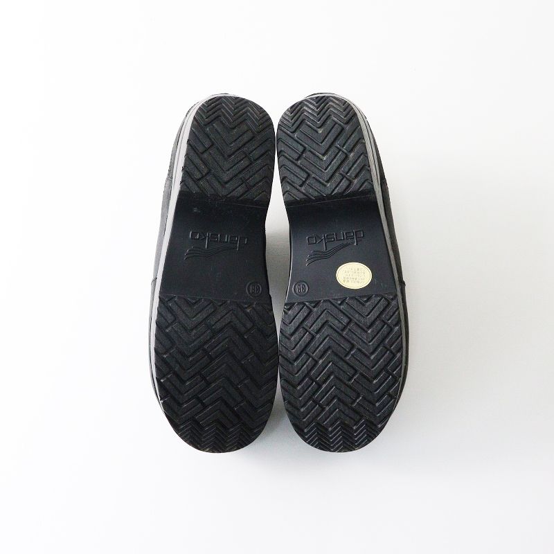 美品 ダンスコ dansko maira レザーショートブーツ 38｜ブラック