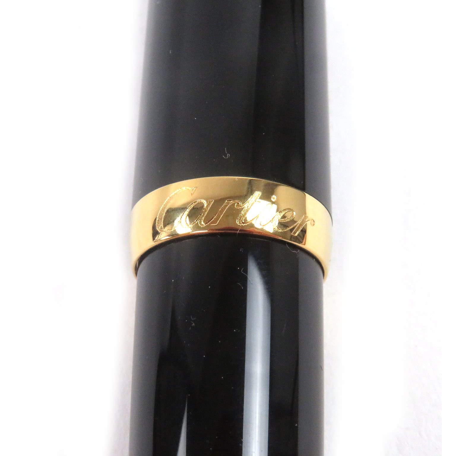 Cartier カルティエ　ツイスト式ボールペン　ブラック/ゴールド　美品 極美品□Cartier カルティエ ロードスター ドゥ カルティエ ブルー