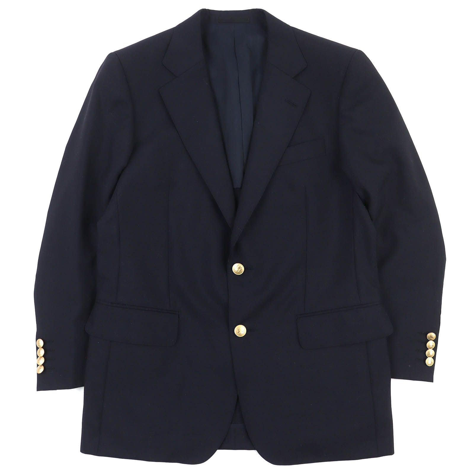 極美品△BURBERRY LONDON バーバリーロンドン ウール モヘア 金ボタン