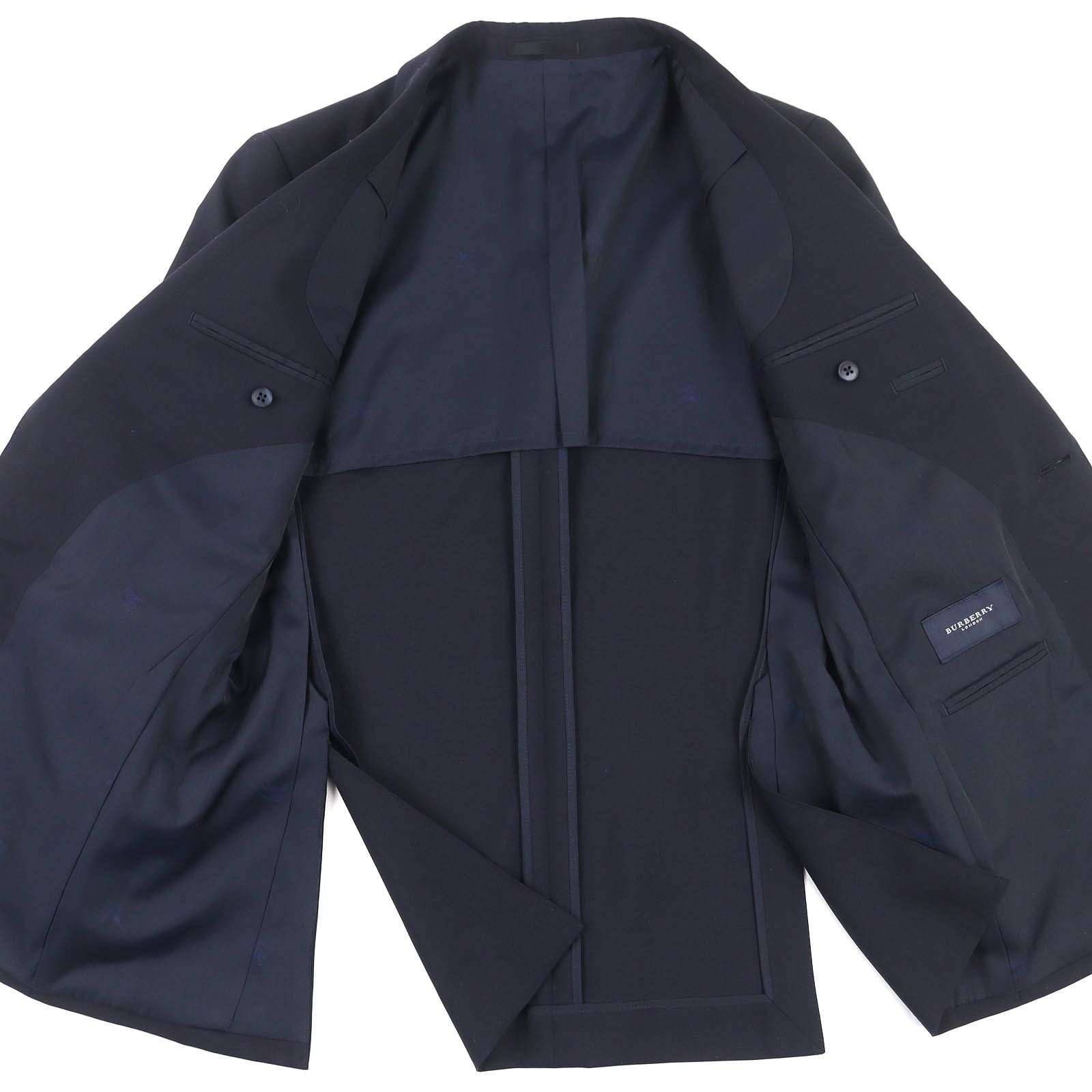 極美品△BURBERRY LONDON バーバリーロンドン ウール モヘア 金ボタン