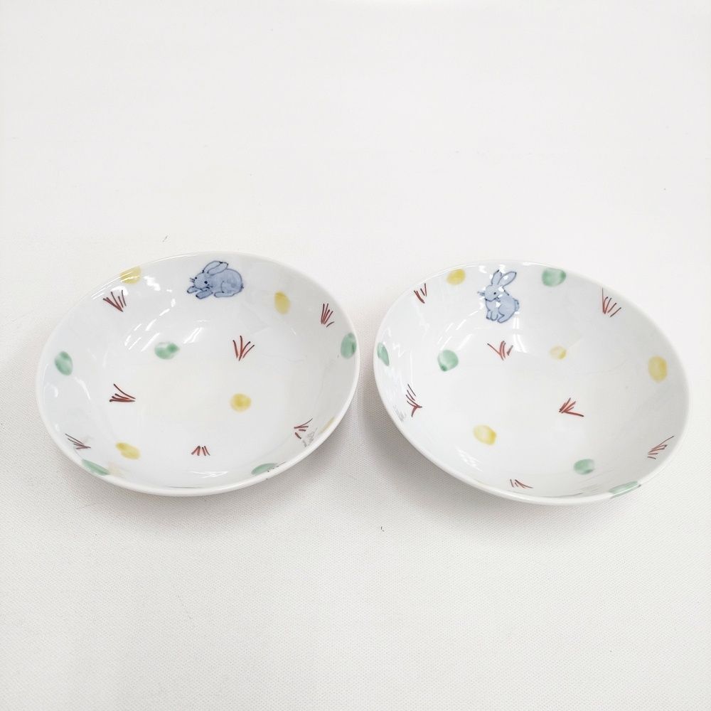 古川章蔵 フルカワショウゾウ うさぎ ボウル皿 セット 食器 ホワイト レディース 6-0108 G◎