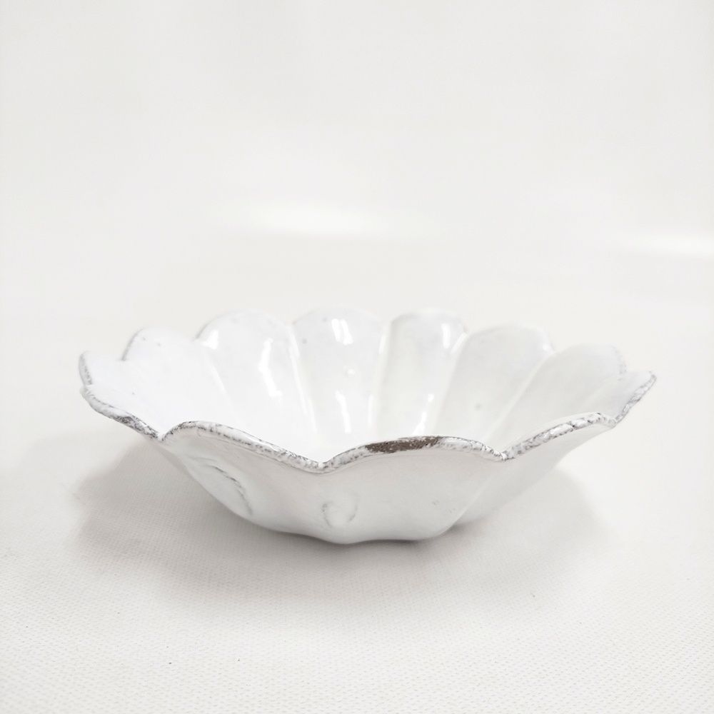 Astier de Villatte アスティエ ド ヴィラット マーガレット Marguerite スモールディッシュ 15 cm 食器 ホワイト レディース 6-0108 G◎