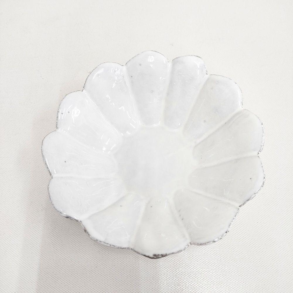  Astier de Villatte アスティエ ド ヴィラット マーガレット Marguerite スモールディッシュ 15 cm 食器 ホワイト レディース 6-0108 G◎ 鉢 ボウル 食器