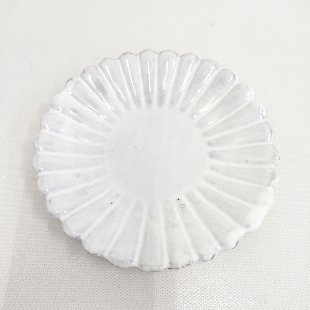Astier de Villatte アスティエ ド ヴィラット マーガレット Marguerite ティーカップソーサー 約13 cm 食器 ホワイト レディース 6 0108 G◎