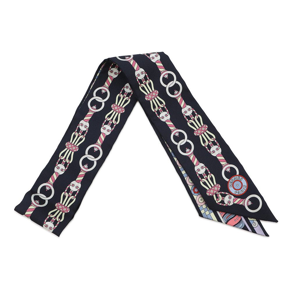 エルメス スカーフ ツイリー ハーネスの薔薇窓 Harnais en Rosace