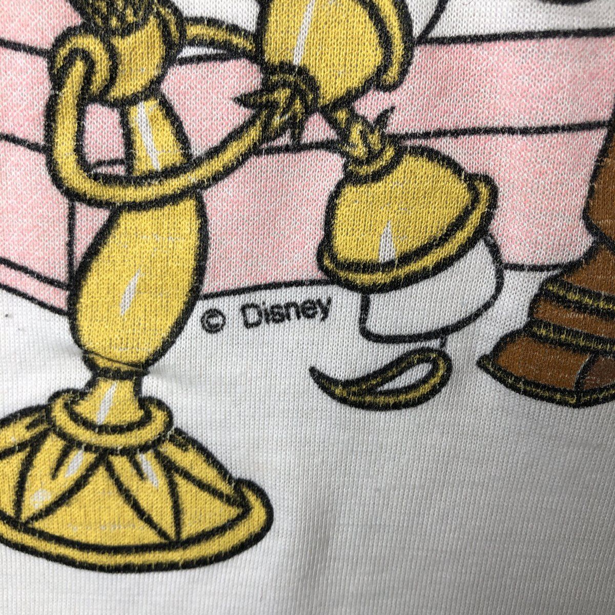 古着 90年代 GIGGLES BEAUTY AND THE BEAST 美女と野獣 大判プリント キャラクタープリントTシャツ USA製 レディースS相当 ヴィンテージ /eaa561327 古着 90年代 GIGGLES BEAUTY AND THE BEAST 美女と野獣 大判プリント