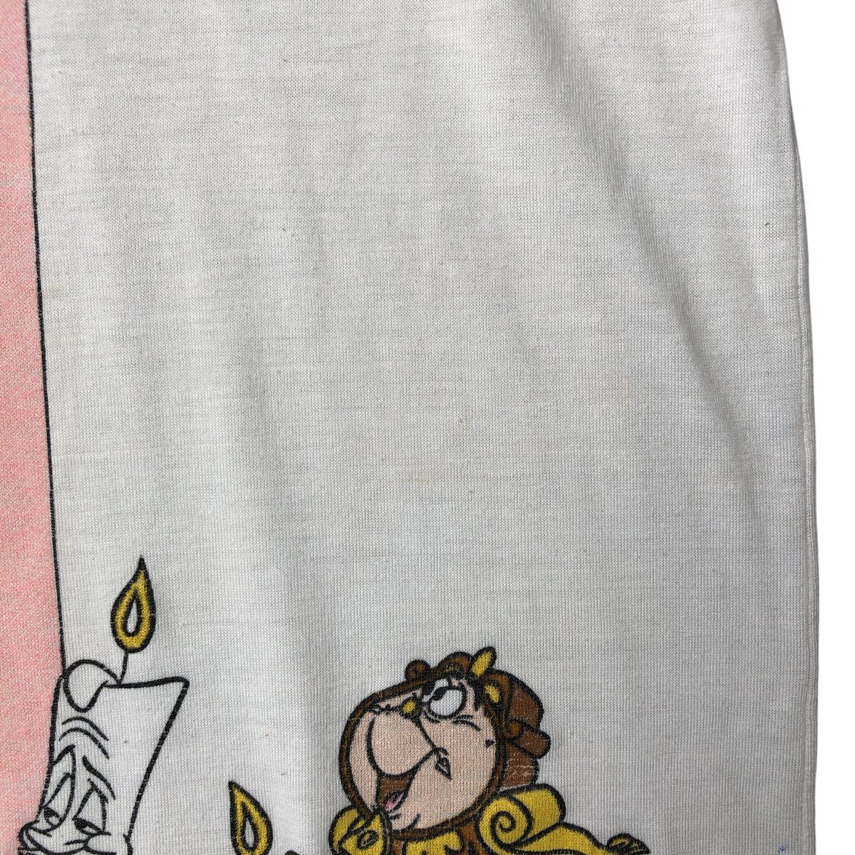 古着 90年代 GIGGLES BEAUTY AND THE BEAST 美女と野獣 大判プリント キャラクタープリントTシャツ USA製 レディースS相当 ヴィンテージ /eaa561327 古着 90年代 GIGGLES BEAUTY AND THE BEAST 美女と野獣 大判プリント