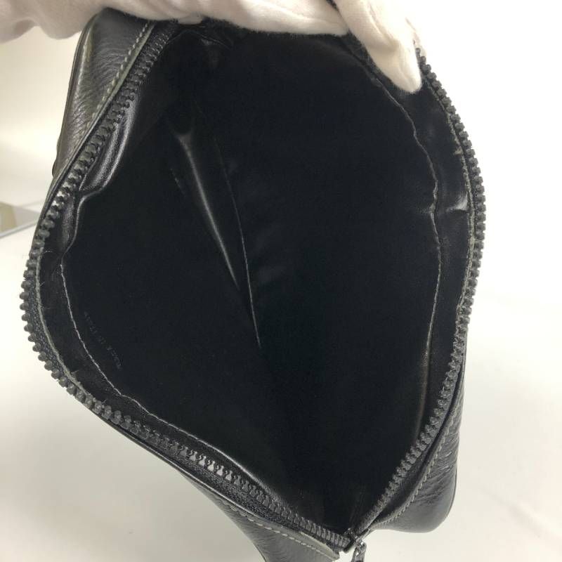 美品 ジバンシー 4Gロゴ セカンドバッグ レザー ブラック - メルカリ