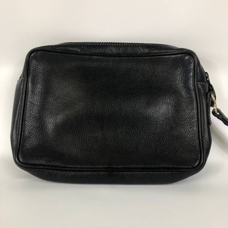 美品 ジバンシー 4Gロゴ セカンドバッグ レザー ブラック - メルカリ
