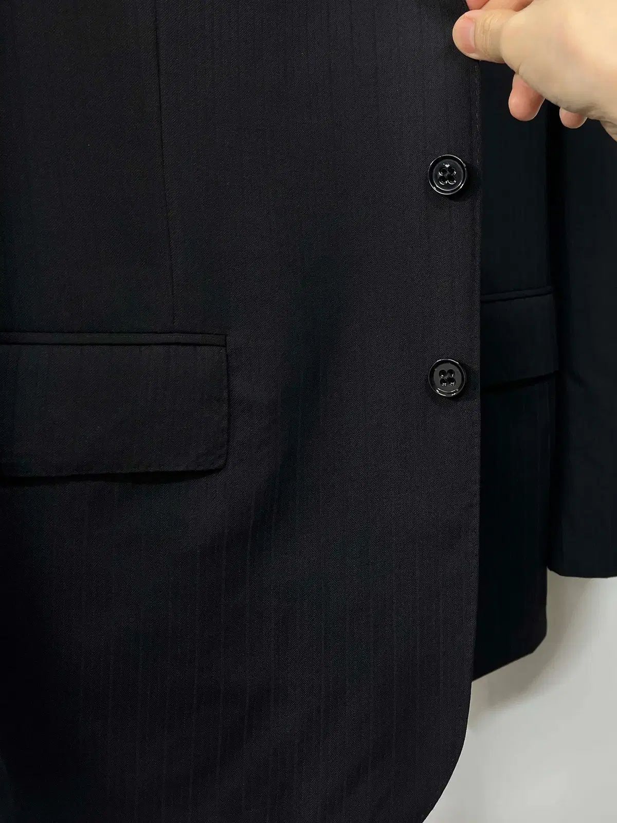 (新品未使用タグ付き)ラルフローレン　ピークドラペルテーラドジャケット　黒色 新品未使用タグ付き ラルフローレンピークドラペル テーラード