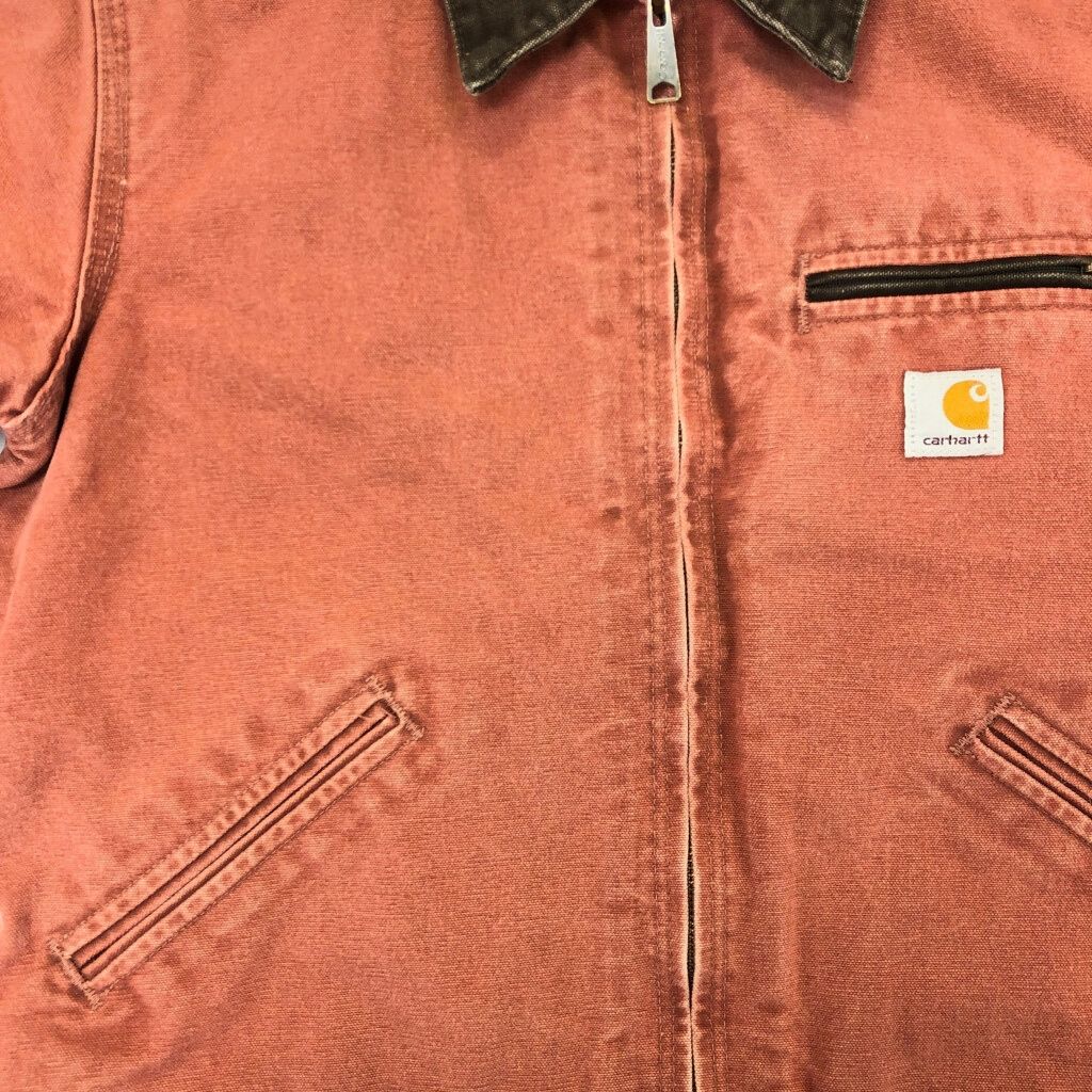 00年代 Carhartt カーハート デトロイトジャケット サーモンピンク