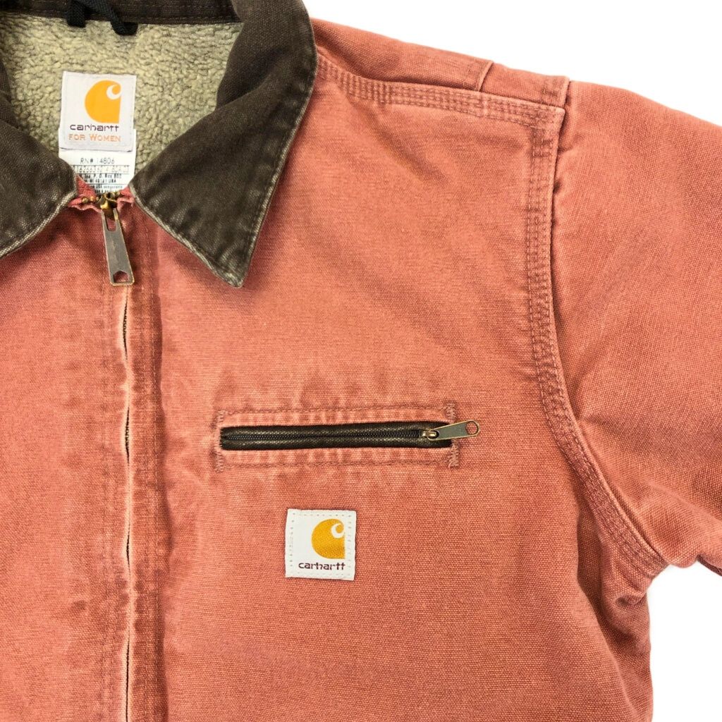 00年代 Carhartt カーハート デトロイトジャケット サーモンピンク
