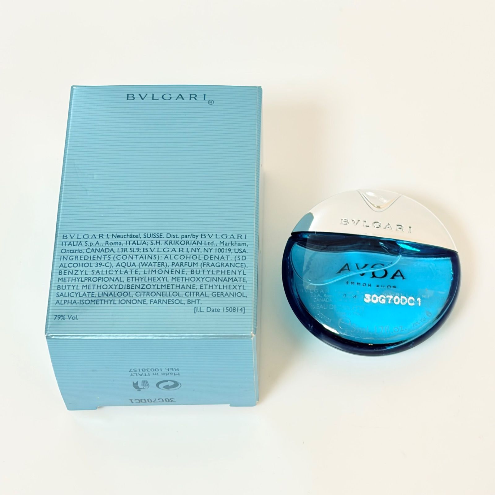 新品 BVLGARI AQVA pour homme marine eau de toilette ブルガリ