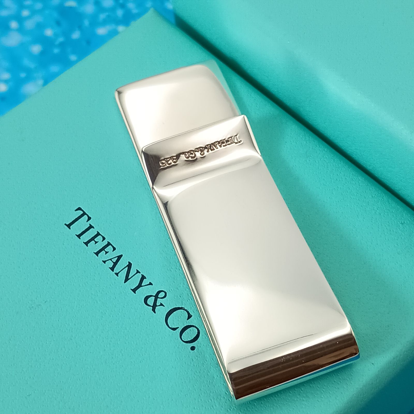 美品 ティファニー マネークリップ 1837 シルバー925 Tiffany & Co. ティファニー マネークリップ メンズ シルバー925 1837