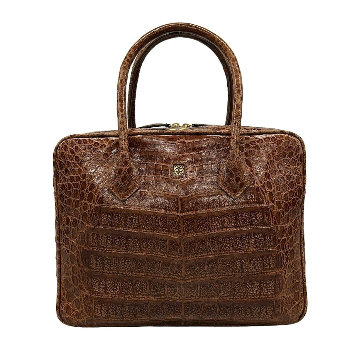 LOEWE(ロエベ) ハンドバッグ - ダークブラウン - メルカリ