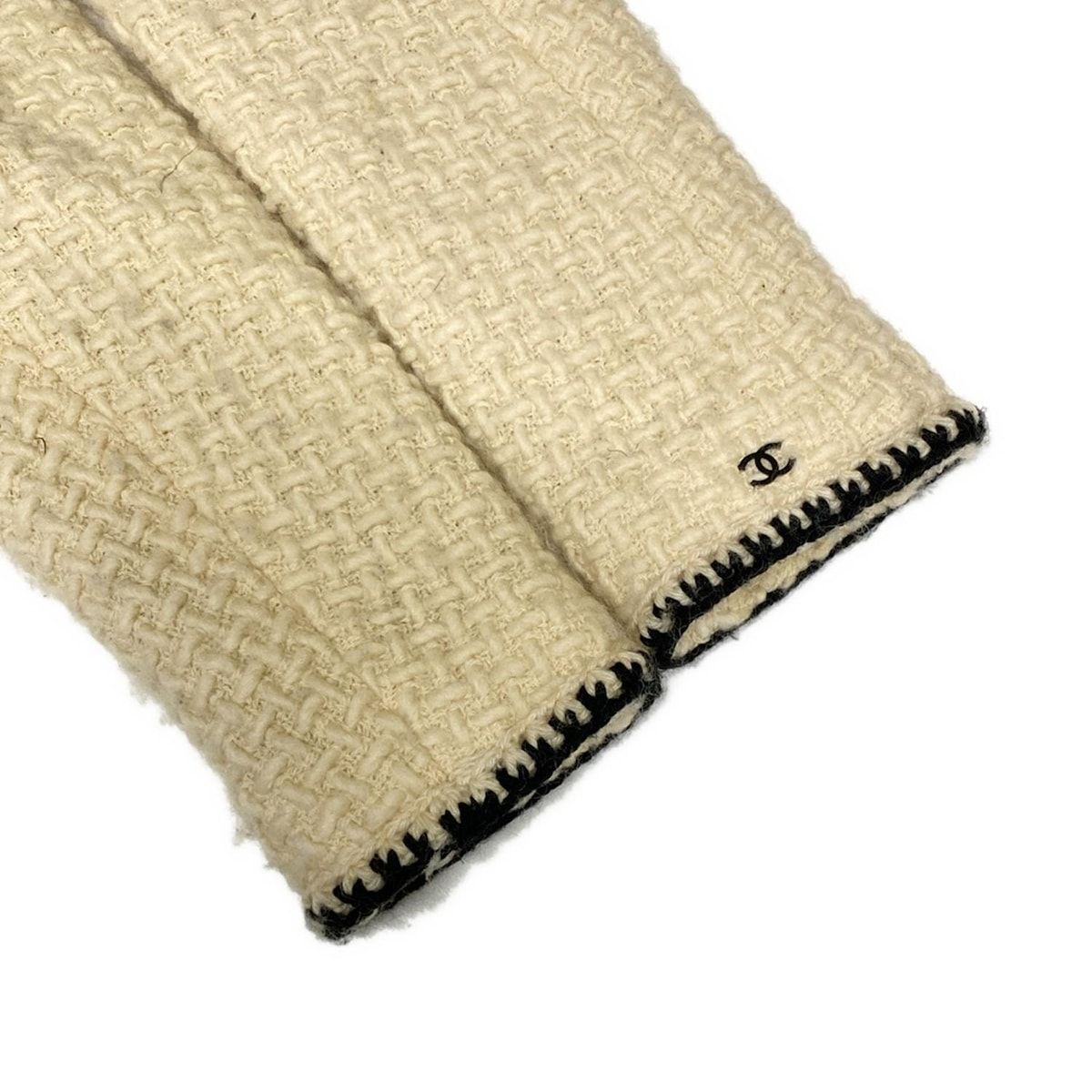 CHANEL(シャネル) コート サイズ36 S レディース P16680 アイボリー×黒  