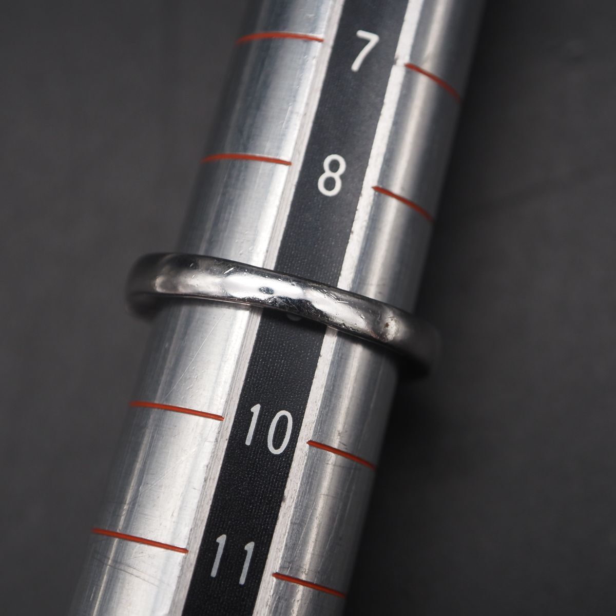 シルバー ダイヤモンド風リング 未使用 M766 ダイヤモンド風 SILVER刻印 リング デザイン シルバー 指輪 9号