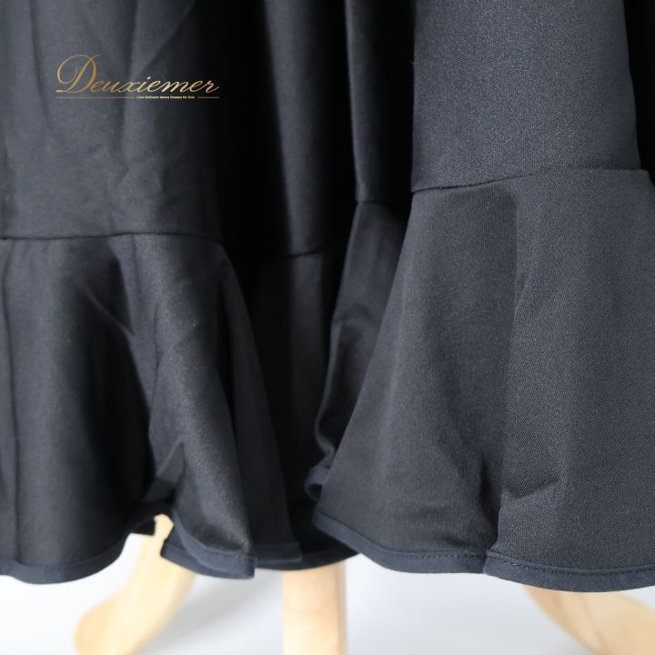 フラメンコ 衣装 ファルダ スカート ブラック系 無地 シンプル 黒 練習