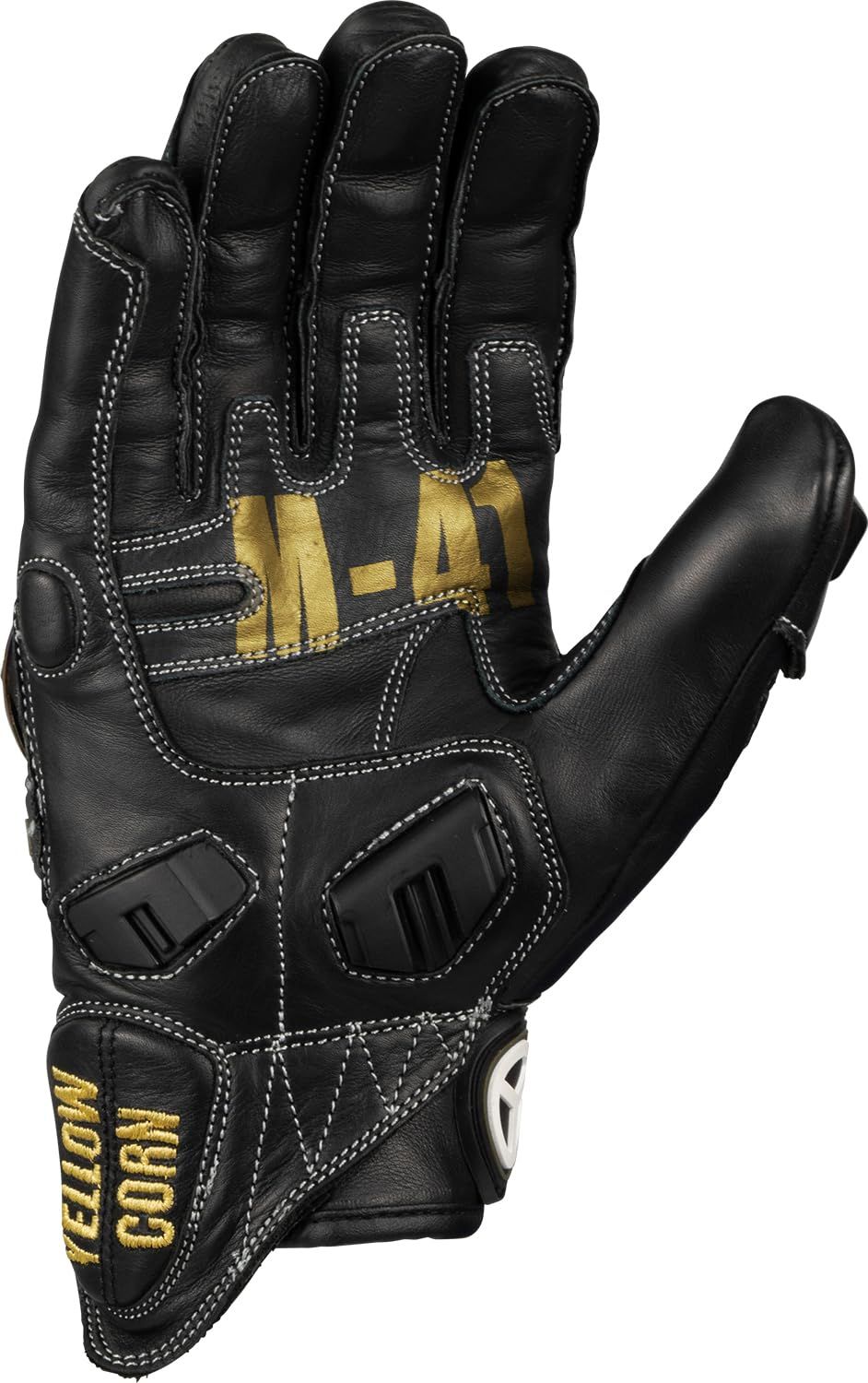 イエローコーン ＹＥＬＬＯＷ ＣＯＲＮ ＹＧ－１９２チタニウムレザーグローブ ＢＫ ＧＯ Ｌ