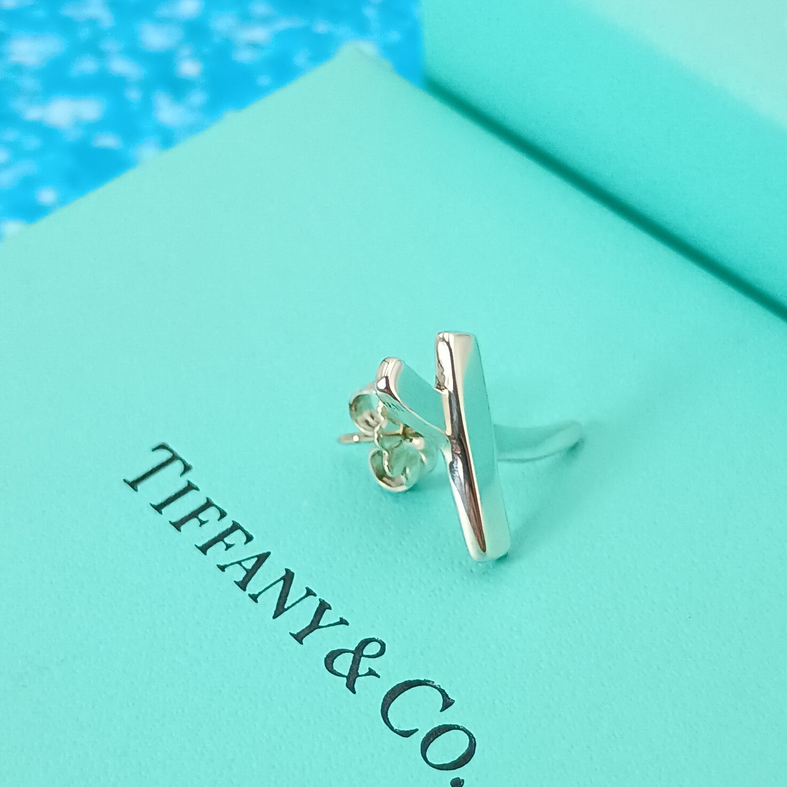 TIFFANY&Co. ティファニー キス クロス ピアス 片耳 レディース