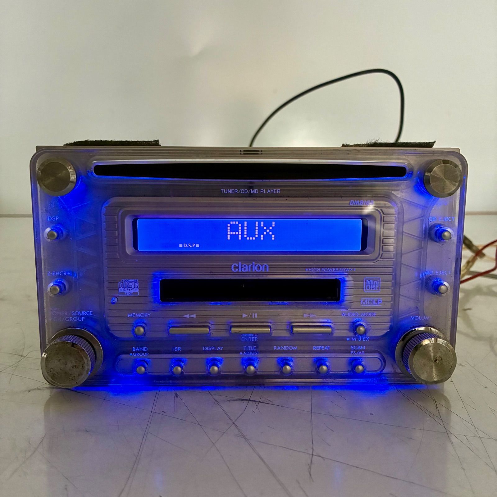 良品】clarion クラリオン DMB165 2DIN プレーヤー デッキ カー