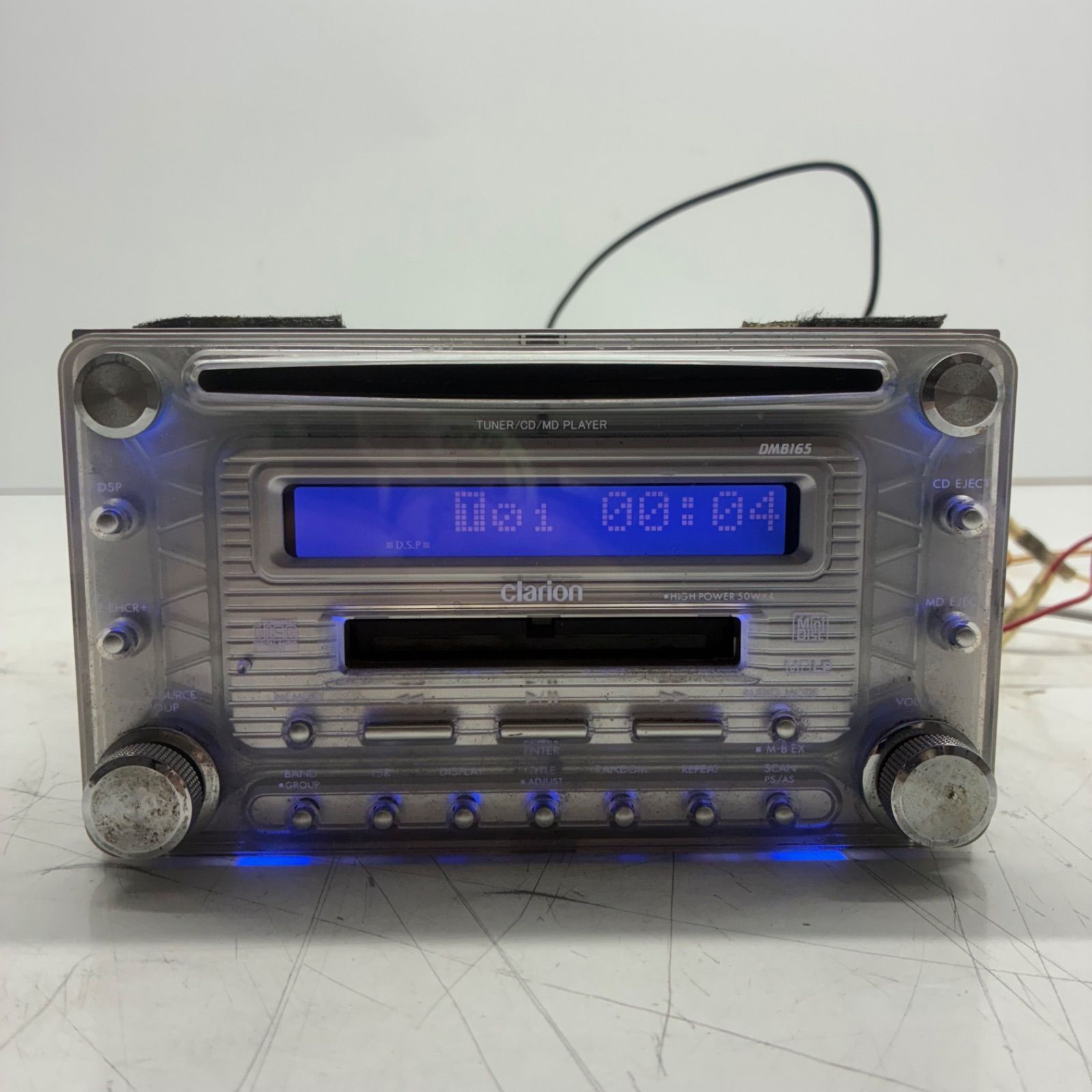 良品】clarion クラリオン DMB165 2DIN プレーヤー デッキ カー