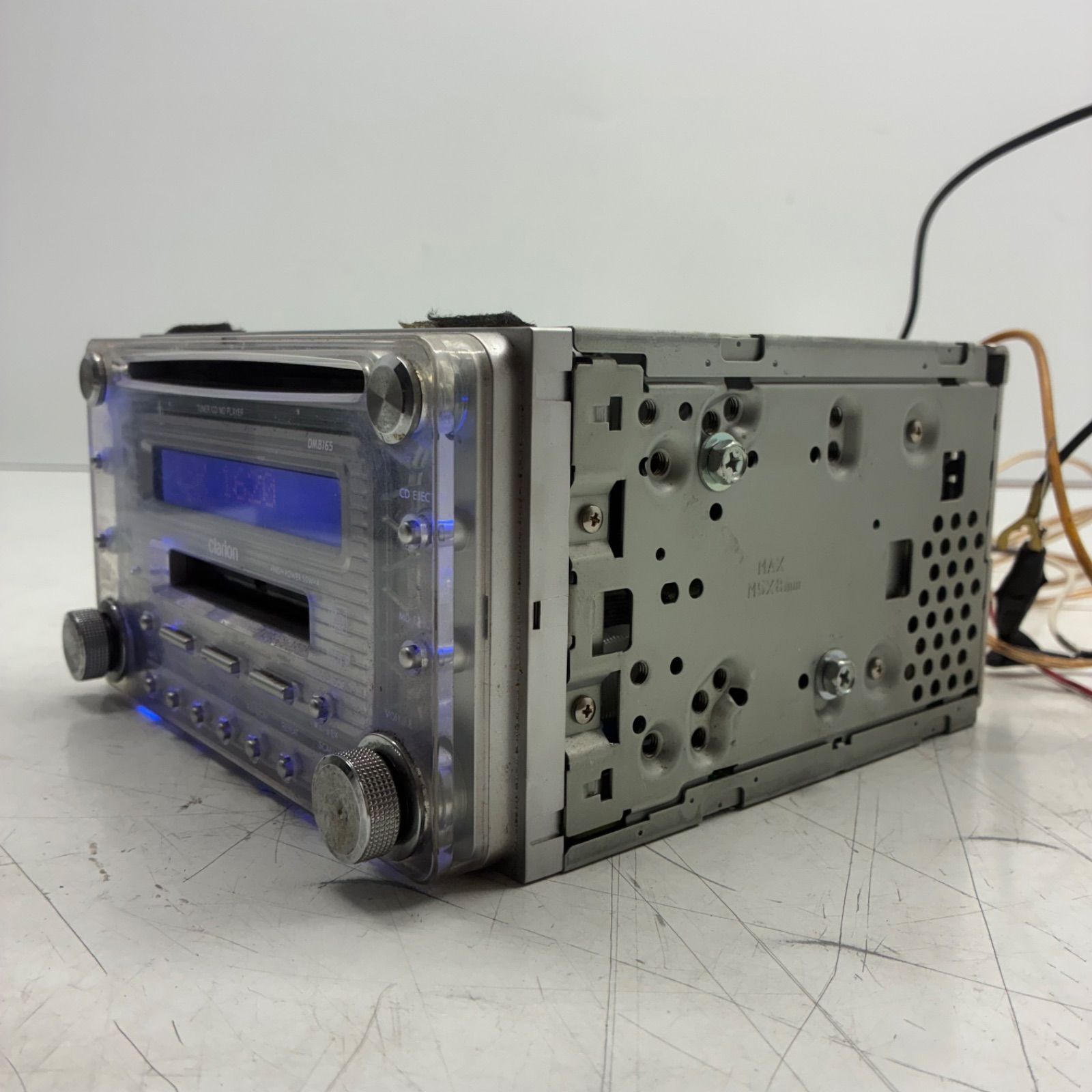 良品】clarion クラリオン DMB165 2DIN プレーヤー デッキ カー