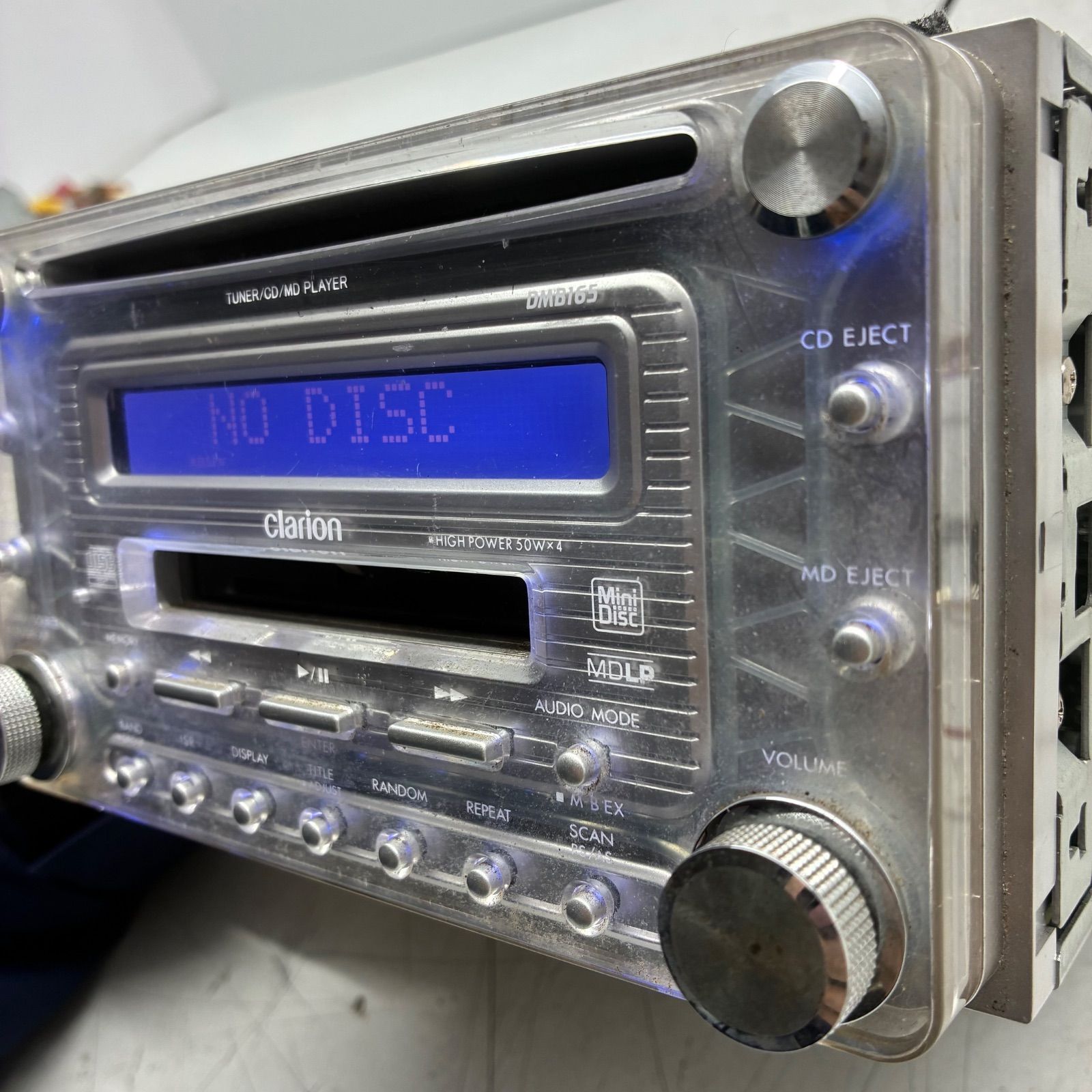 良品】clarion クラリオン DMB165 2DIN プレーヤー デッキ カー