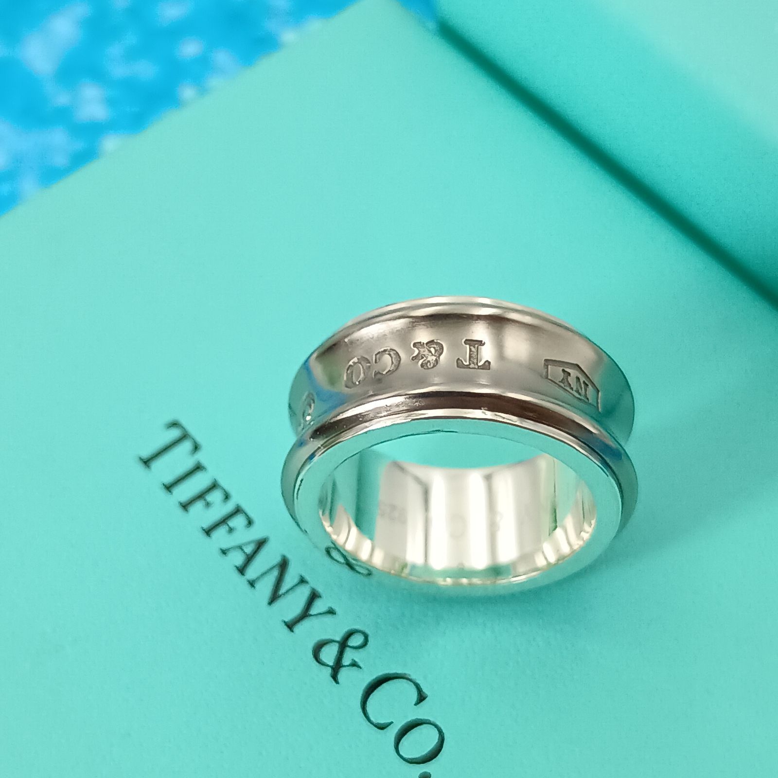 に*)様 TIFFANY&Co. チタン ナローリング 1837 8号 TIFFANY&Co. ティファニー 8号 チタン ナローリング メンズ レディース