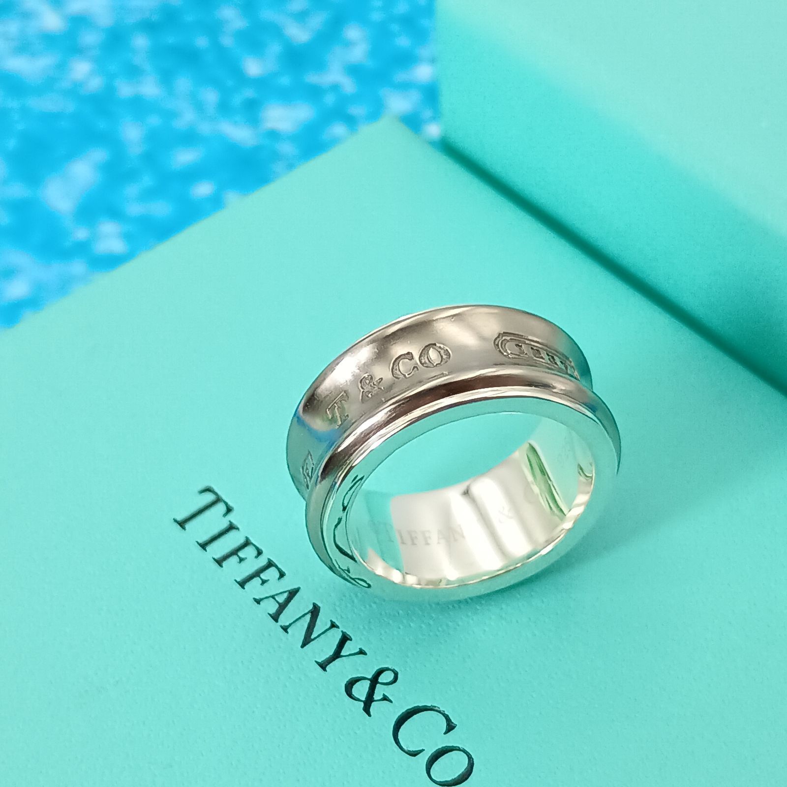 TIFFANY&Co. ティファニー 8号 チタン ナローリング メンズ レディース