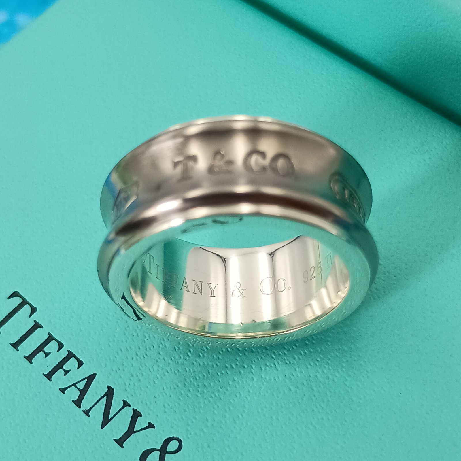 TIFFANY&Co. ティファニー 8号 チタン ナローリング メンズ レディース
